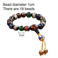 thumbnail image 2 of Pulsera de vidrio de colores multicolores, cuentas de Buda, pulseras elásticas de cuentas de meditación de yoga para hombres y mujeres, 2 of 5