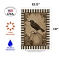 thumbnail image 2 of Toland Home Garden Pumpkin Crow Pumpkin Fall Flag Double Sided 12x18 Inch, 2 of 5