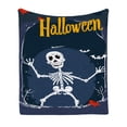 thumbnail image 2 of Flannel Blanket Print Halloween Shawl Blanket All Seasons Blanket Air Conditioning Blanket, 2 of 5