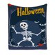 thumbnail image 2 of Manta de Franela para Halloween | Chal de Felpa Suave y Cálido | Estampado de Calabaza Fantasma Multicolor | Manta Acogedora para Sofá Cama y Siesta para Cualquier Temporada | Ligera para Viajes, Cam, 2 of 6