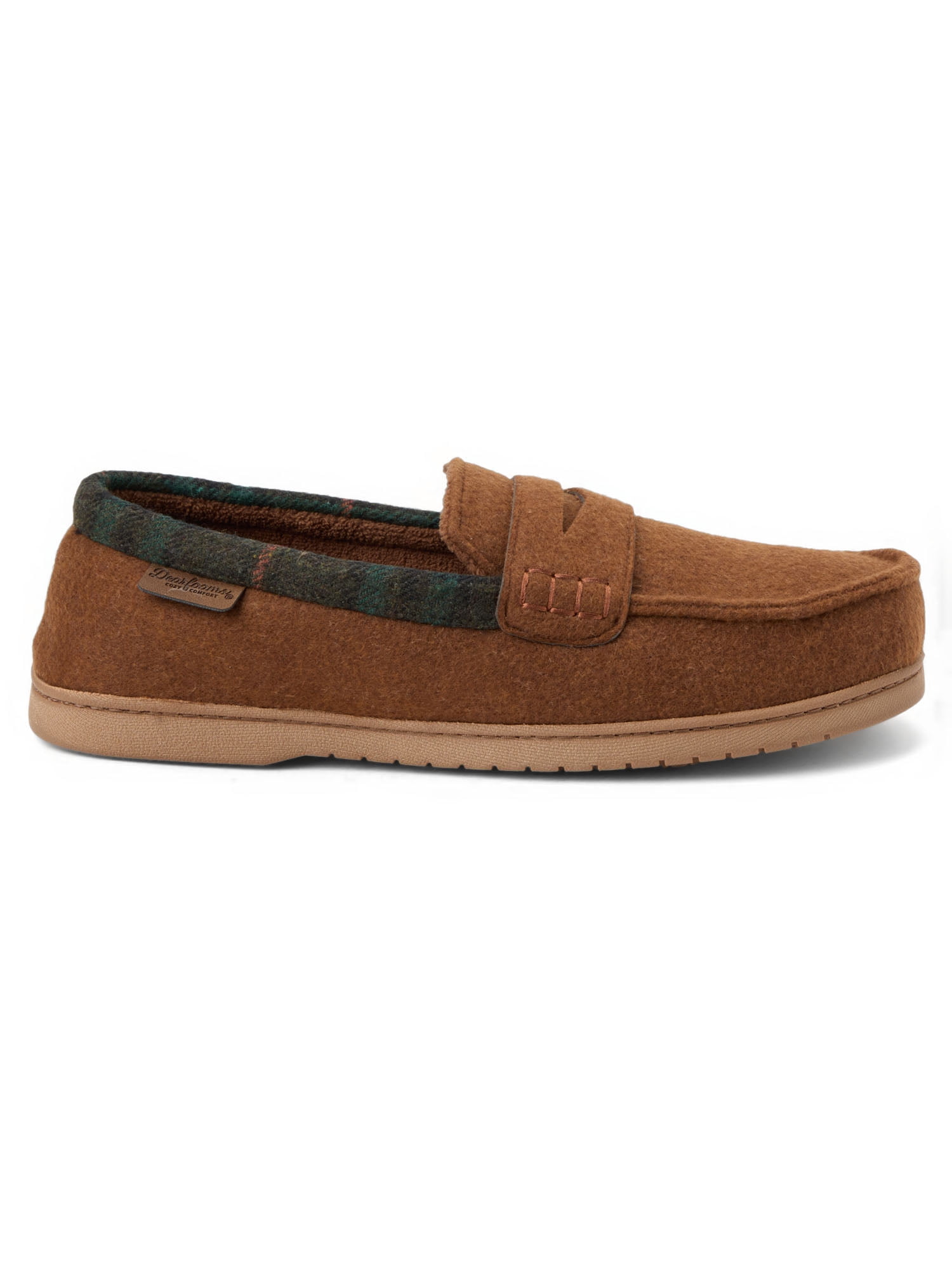 Dearfoams Cozy Comfort Men's Felted Penny Moccasin Slippers