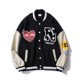 thumbnail image 1 of New American Retro Letter Embroidered Jacket coat Women's High Street Casual Loose Baseball Uniform Couple All-match Jacket heqiyong LED, 1 of 2
