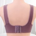 thumbnail image 4 of Sports Bra Women Floral Bras for Older Women Push up Bra No Underwire Pullover Balconette Breathable Underwear Bralettes Sports Bras for Women Large Bust Purple 36/80, 4 of 6
