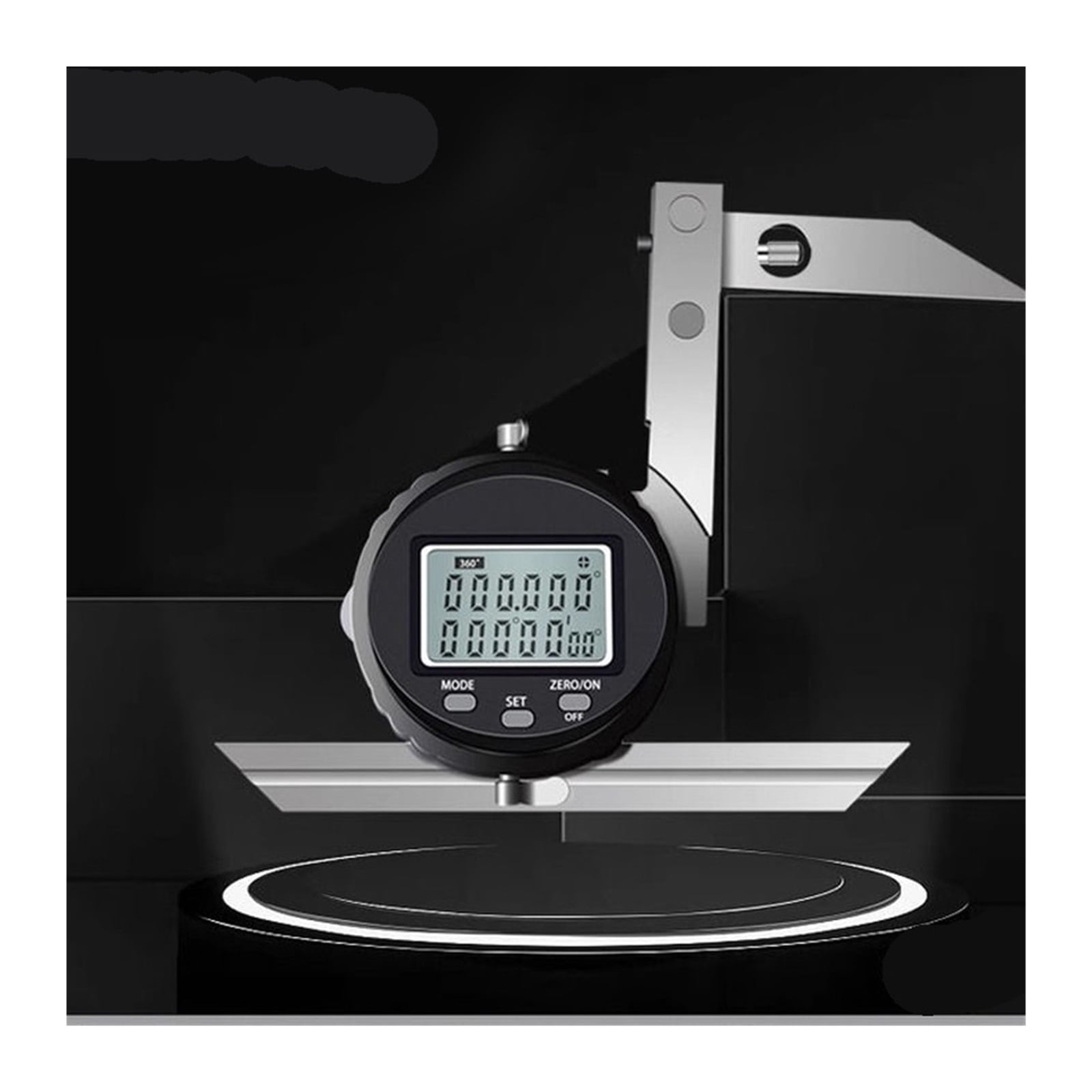 0-360 Multi-Function Digital Display Universal Protractor 360 Degree Angle Ruler Black ,Water-Proof & Dust Resistant