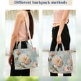 thumbnail image 4 of FORMRS Womens Corduroy Tote Bag Crossbody Shoulder Handbag with Pocket, Whimsical Rose, 4 of 7