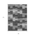 thumbnail image 3 of 8' X 10' Gray Silver And Charcoal Geometric Washable Indoor Outdoor Area Rug, 3 of 5
