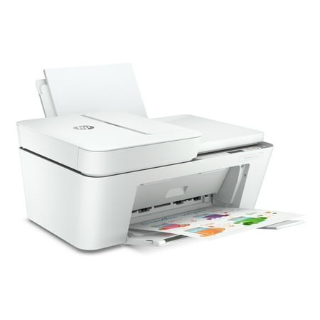 HP - DeskJet 4155e Wireless All-In-One Inkjet Printer with 3 months of Instant Ink Included with HP+ - White