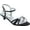 Black Satin, variant on dyeables women's penelope ankle-strap sandal