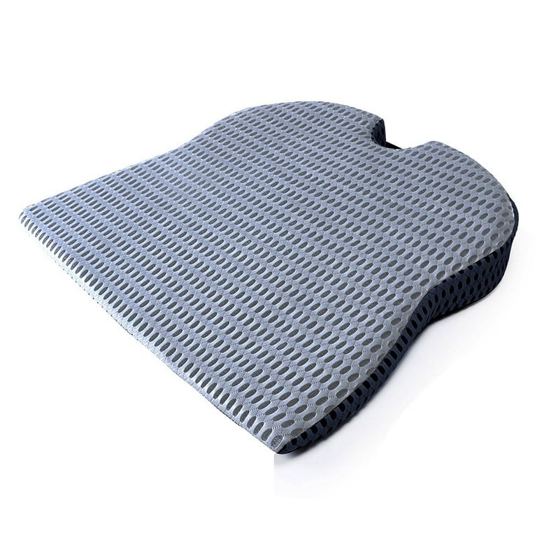 Car Wedge Seat Cushion for Car and Truck Seat Office Chair Wheelchair -  Memory Foam Seat Pad for Sciatica Tailbone Pain Relief