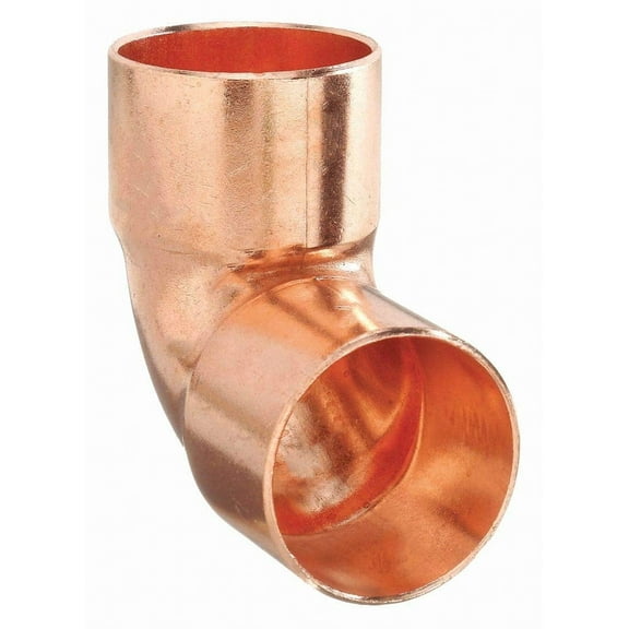 NIBCO 1-1/2 In. CxC 90 Deg. Close Ruff Copper Elbow (1/4 Bend) W01520D