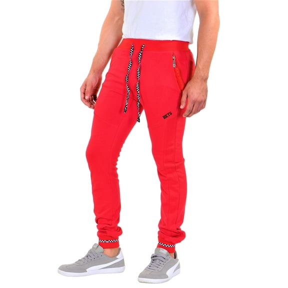 BKYS Men's Ace of Kings Jogger Pants XL Red