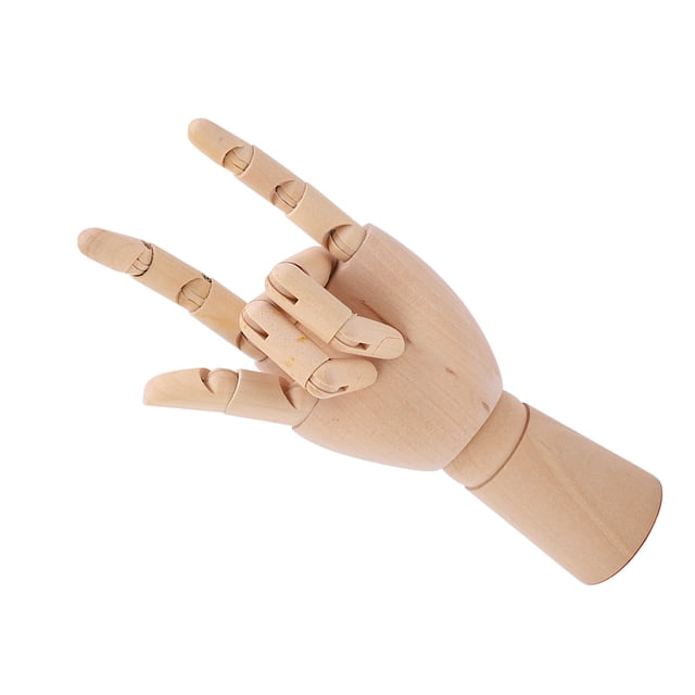 Drawing Mannequin Hand, Multi Purpose Art Wooden Hand Gugertree Material For Home Decorations For Sketching models For Photography Props Left Hand