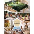 thumbnail image 5 of Green Forest Table Cloth, Waterproof Tablecloth for Rectangle Tables, Nature Spring Scenic Woodland Reusable Washable Fabric Table Cover for Restaurant Kitchen Dining Tables 54"x108", 5 of 9
