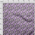 thumbnail image 3 of oneOone Cotton Poplin Purple Fabric Travel Craft Projects Decor Fabric Printed By The Yard 56 Inch Wide, 3 of 4