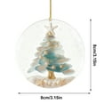 thumbnail image 3 of NWOKYZGH 1Pc Coastal Christmas Ornament Xmas Ocean themed Hanging Ornaments Aqua Christmas Tree Handmade Acrylic Decor for Xmas Tree Beach theme Birthday Home Decor, 3 of 6