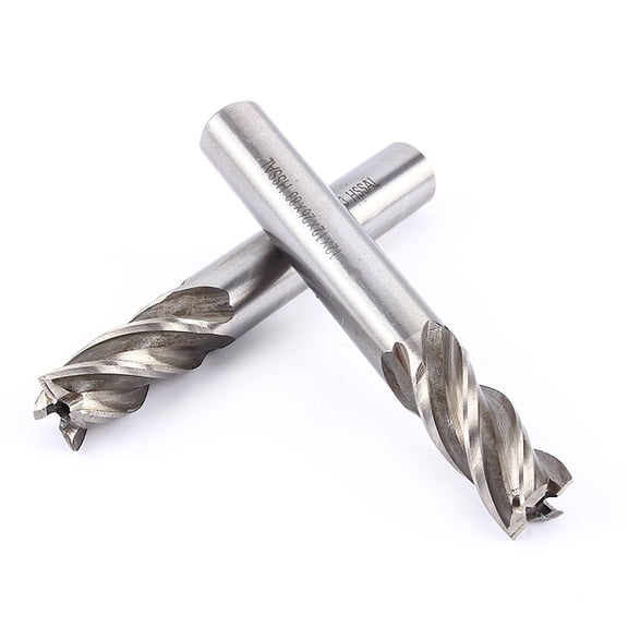 Nieyigj High Quality 12mm HSS CNC Straight Shank 4 Flute End Mill Cutter Drill Bit For Woodworking, Metalworking And Heat Treatment Mold, High Toughness Precision Milling Rotating Tool, 12 x 83 mm