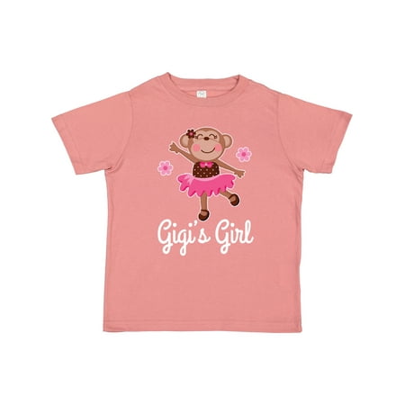 

Inktastic Gigis Girl Ballerina Monkey Gift Toddler Toddler Girl T-Shirt