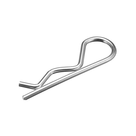 

3.5mm x 75mm Carbon Steel R Shaped Spring Cotter Clip Pin Fastener 50 Pcs