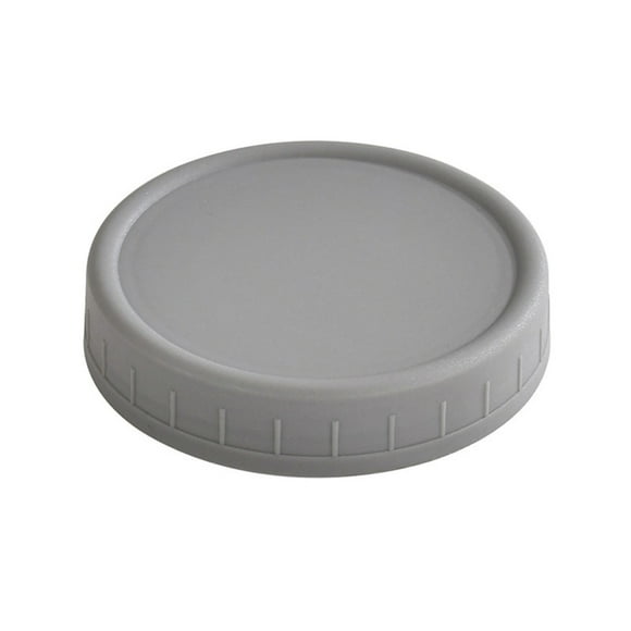 Clearance,olkpmnmk Jar Lids,1PC Wide Mouth Plastic Mason Jar Lids Unlined White Ribbed Lids 86mm,Can Lids