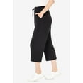 thumbnail image 3 of Woman Within Plus Size Petite Sport-Knit Pull-On Capri Pants, 3 of 5