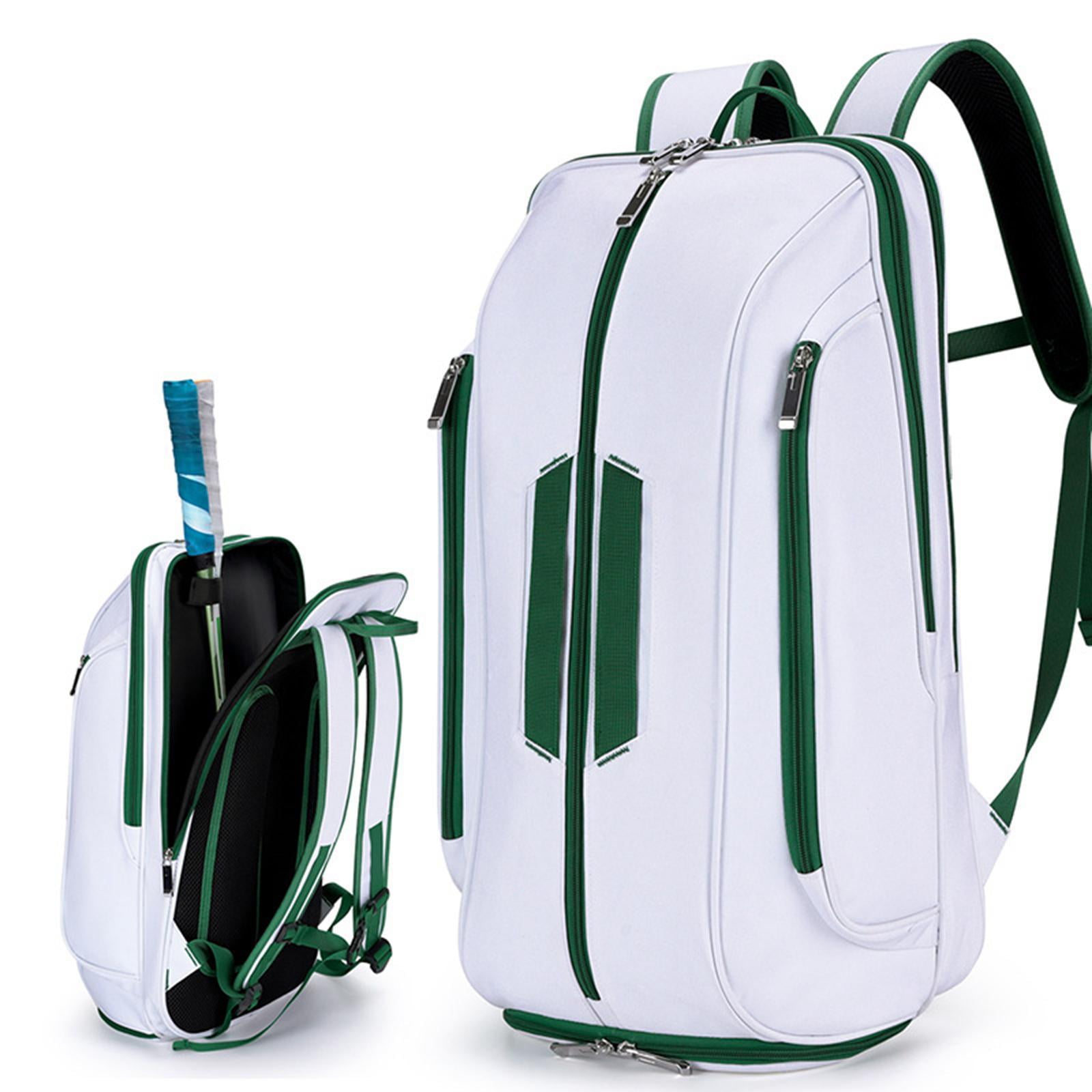 harayaa Pickleball Backpack Tennis Bag Portable Travel Pouch Racket Cover Handbag Paddle White