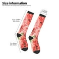 thumbnail image 4 of Fotbe Refreshing Watermelon Slices print Women's Men's Novelty Crew Socks Cotton Socks Knee High Socks for Walking,Running,Nurses,Pregnancy, 4 of 8