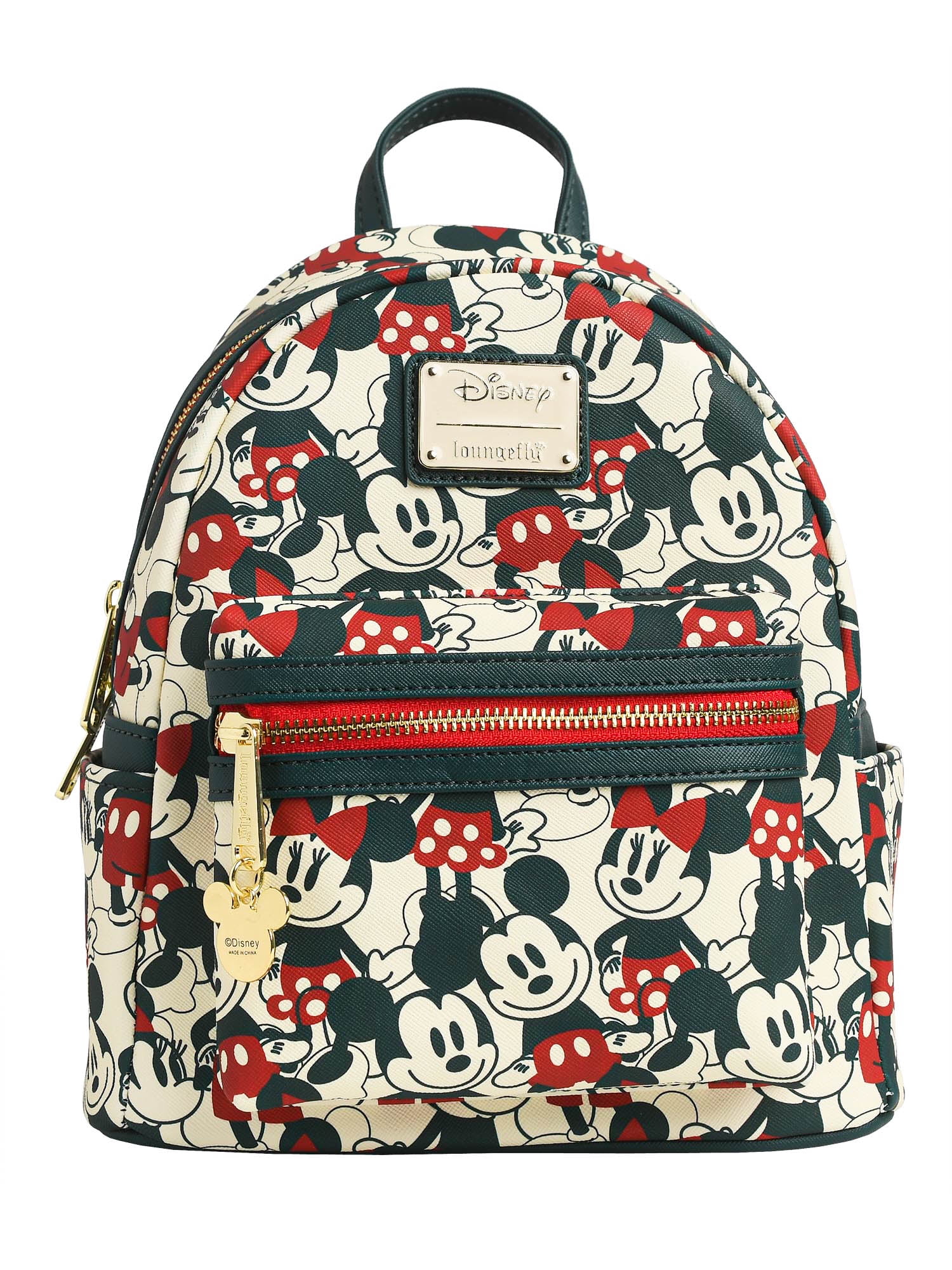 loungefly disney mickey mouse allover print mini backpack