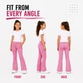 thumbnail image 2 of RBX Girls Stretch Flare Bell Bottom Leggings with Pockets for Yoga Dance and Play 2 Pack, 2 of 7
