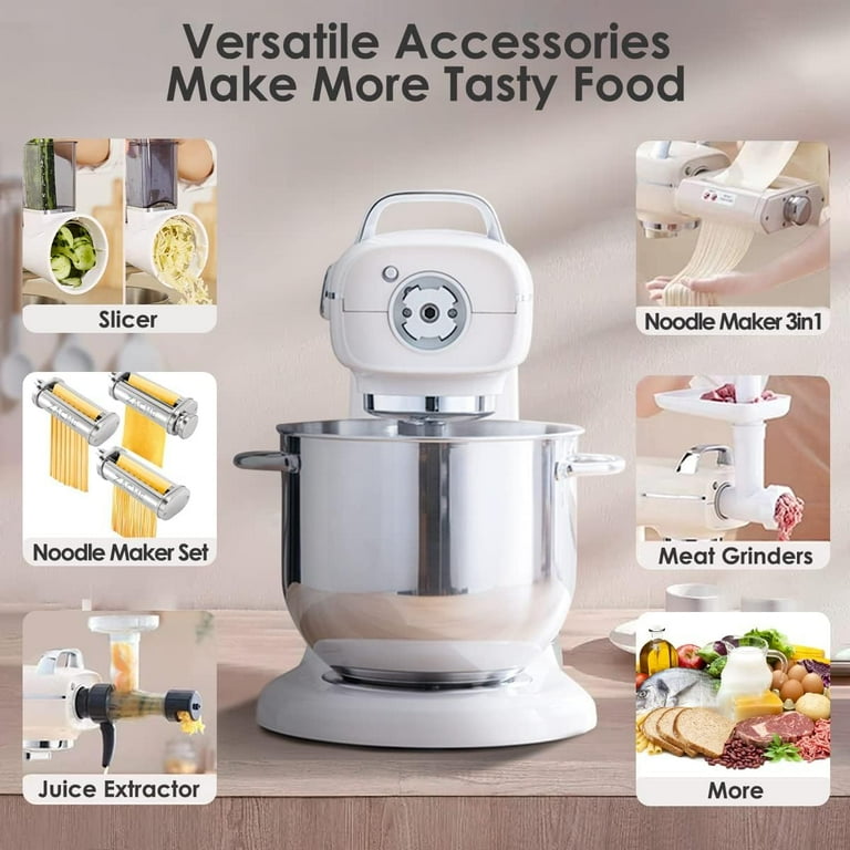 LADIES MIXER ホワイト ミキサー ZACME Commercial Stand Mixer 8.4QT Aluminum Die Casting 800W Motor
