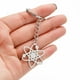 thumbnail image 1 of Joyería de Moda Personalidad de Acero Inoxidable Flor Universo Colgante Llavero Colgante Mujer Geométrica Accesorios, 1 of 4