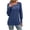 Blue, variant on XFLWAM Women's Crew Neck Puff Long Sleeve Shirts Casual Loose Fit Pullover Tunic Tops Trendy Comfy Solid Basic T Shirts Blue L