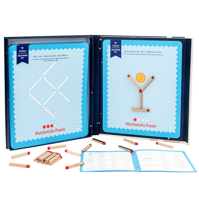Labymos Matchstick Casse-Tête Entraînement Concentration Mathématique Logique Jeu de Table STEM pour Garçons de 3+ Ans