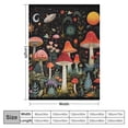thumbnail image 4 of JRXY Cute Mushroom Throw Blanket Aesthetic,Witchy Gifts for Women,Gothic Gifts,Soft Cozy Warm Moth Witchy Plush Blanket Throw for Women Men Teens Girls Boys Mom, Black White, 4 of 6