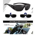 thumbnail image 6 of KALIYADI Fit Over Wrap Sunglasses Polarized Sun Glasses:Wrap Around Eyeglasses for Men and Women with UV Protection for Driving, 6 of 7