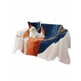 thumbnail image 2 of Navy Blue Burnt Orange Couch Cover for Dogs, Boho Art Modern Geometric Washable Sofa Covers Slipcover for Pets Dogs Futon Cover, Couch Recliner Covers, Oversized Chair Slipcover 71"x91", 2 of 9