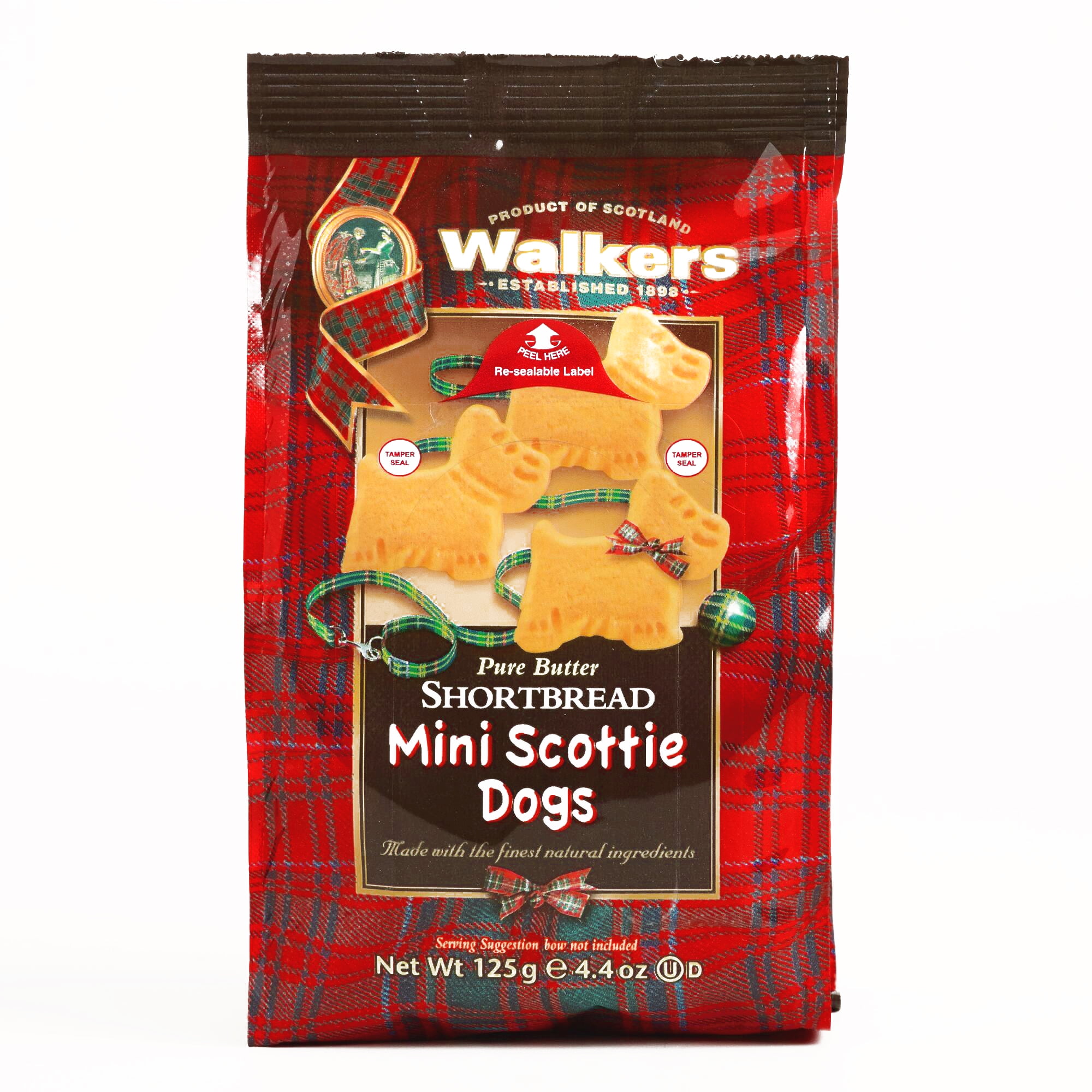 Walkers Shortbread Mini Scottie Dogs 4.4 oz each (3 Items Per Order