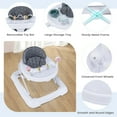 thumbnail image 7 of Infans Foldable Baby Activity Walker w/ Adjustable Height & Detachable Seat Cushion, 7 of 7