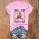 thumbnail image 2 of Blusas de Manga Corta para las Mujeres Divertida Impresión Cuello Redondo Camiseta Vintage, Blusas de Primavera para las Mujeres, 2 of 4