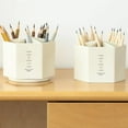 thumbnail image 3 of CNKOO CLEARANCE! 360 Degree Rotating Pen Holder Creative Large Capacity Desktop Storage Box Pencil Organizer School Stationery, 3 of 5