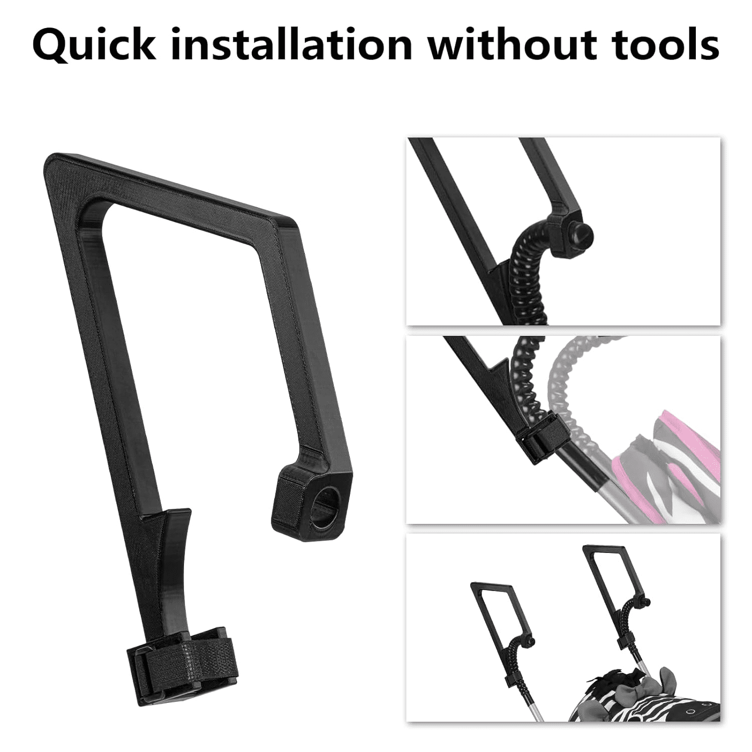 Handle Extensions Compatible with Cosco Umbrella Stroller, Stroller Handle Extenders for Tall Parents, Universal Stroller Handle Raisers, Adjustable Push Bar Lengthener