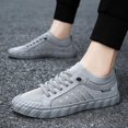 thumbnail image 2 of XIHAHA zapatos de hombre de verano transpirables de seda de hielo viejo Beijing zapatos de tela todo-fósforo zapatos planos casuales de moda zapatillas de deporte, 2 of 5