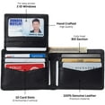 thumbnail image 5 of Alpine Swiss Connor Executive Bifold Wallet | Business Passcase for Men | Premium Leather | Dual ID Windows | RFID Blocking | Gift Box Included, 5 of 7