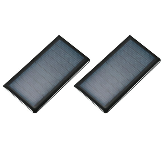 Uxcell 2Pcs 5V 0.3W 0.06A Mini Solar Panels for Solar Power Small Solar Photovoltaic Cells Charge 2.68" x 1.46"