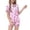/c5Purple13, variant on CUZIBR Toddler Pajamas For Girls Short Sleeve Button Down Shirt And Shorts 2 PC Sleepwear Bow Graphic Lapel Smooth Loungewear Comfort Party Daily Nightwear,Pink,3-4 Years