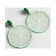 thumbnail image 5 of BNNG Cool Summer Lemon Earrings Feminine Personality Exaggerated Trendy Earrings 1 Pair Of Earrings Acrylic Dangle Earring Jewelry for Women Geometric Round Drop Dangle Earrings Boho Earring, 5 of 5