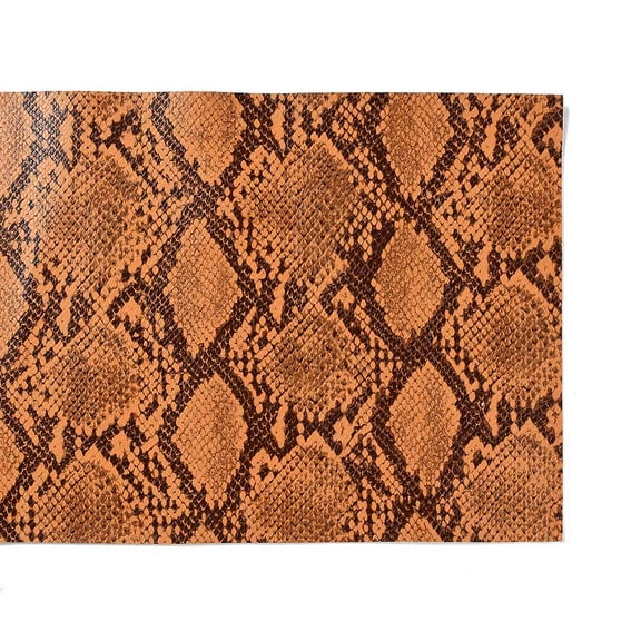 Snakeskin Pattern PU Leather Fabric for DIY Crafts Peru 136x21.4x0.1cm