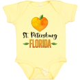 thumbnail image 3 of Inktastic St. Petersburg Florida Orange in Heart Boys or Girls Baby Bodysuit, 3 of 5