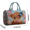 thumbnail image 2 of Cow Plaid Print Travel Duffel Bag Large Capacity Weekender Tote Shoulder Bag for Women Gym Weekend, 2 of 7