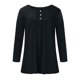 thumbnail image 3 of Blusa de manga larga con cuello redondo y botones para mujer Pompotops  FGAJ5472, 3 of 7