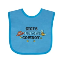 Inktastic Gigis Little Cowboy with Cowboy Hat and Boots Boys Baby Bib